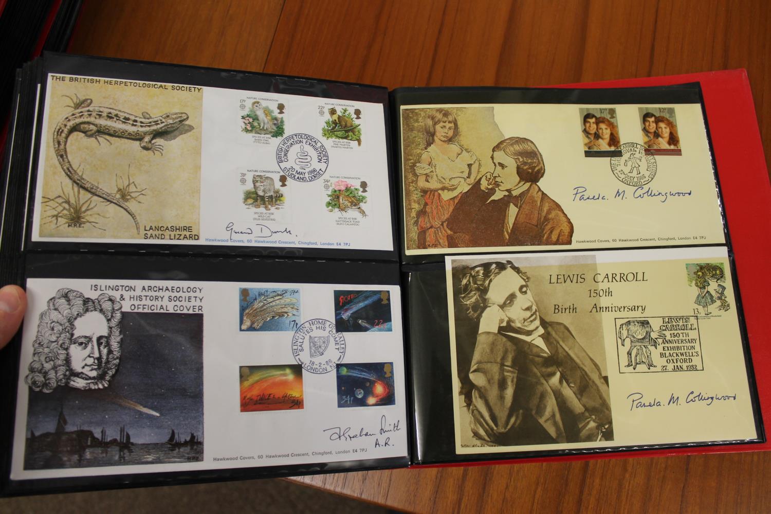 FIVE ALBUMS OF SIGNED FIRST DAY COVERS - AVIATION, MILITARY & OTHER EXAMPLES approx 435 covers in - Image 57 of 57