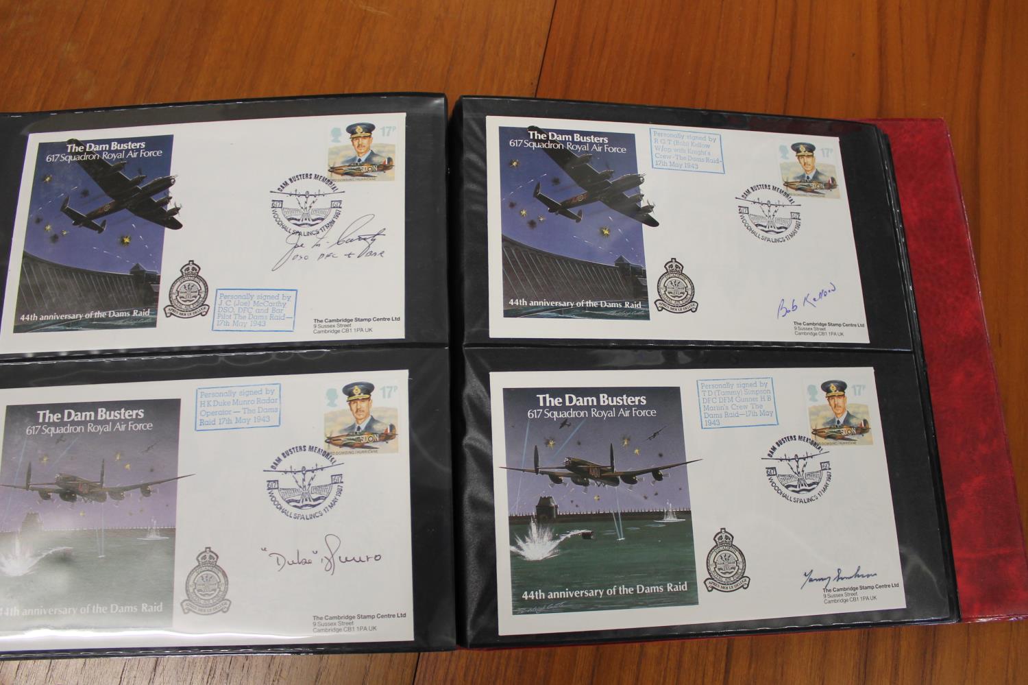 FIVE ALBUMS OF SIGNED FIRST DAY COVERS - AVIATION, MILITARY & OTHER EXAMPLES approx 435 covers in - Image 14 of 57