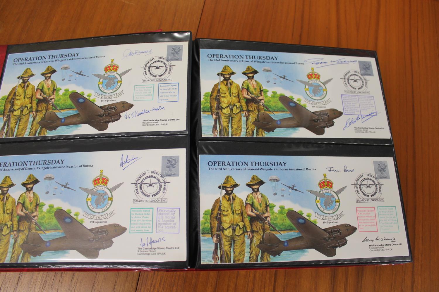 FIVE ALBUMS OF SIGNED FIRST DAY COVERS - AVIATION, MILITARY & OTHER EXAMPLES approx 435 covers in - Image 4 of 57
