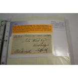 RELIGIOUS POSTAL HISTORY - EARLY LETTERS & EPHEMERA 9 albums including early letters John Fielder