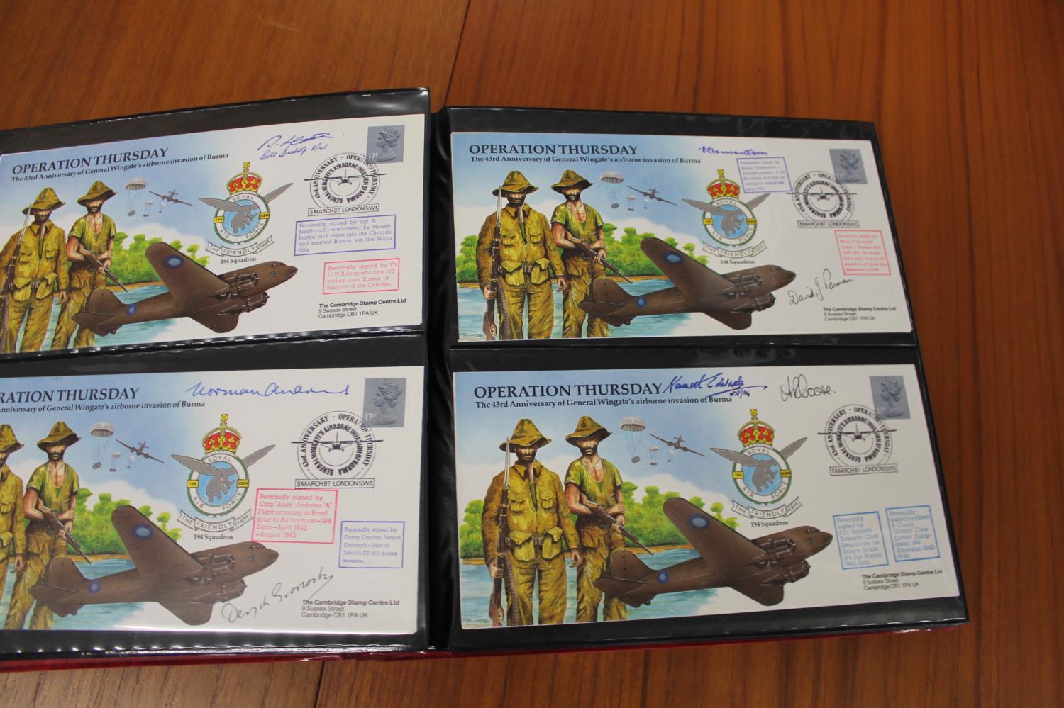 FIVE ALBUMS OF SIGNED FIRST DAY COVERS - AVIATION, MILITARY & OTHER EXAMPLES approx 435 covers in - Image 5 of 57