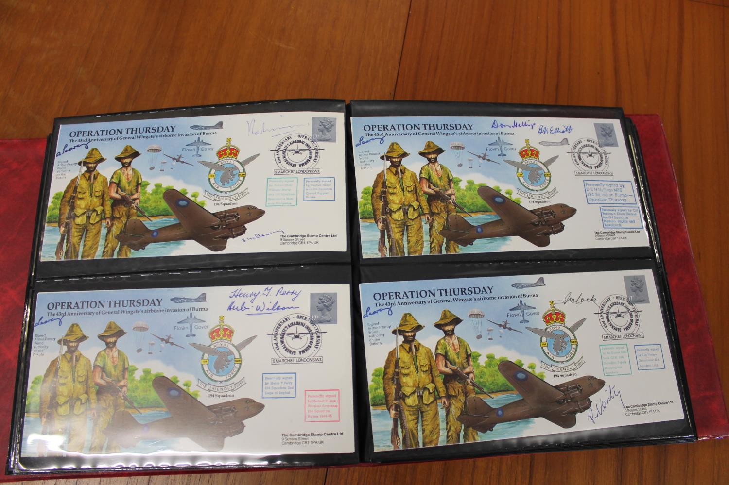 FIVE ALBUMS OF SIGNED FIRST DAY COVERS - AVIATION, MILITARY & OTHER EXAMPLES approx 435 covers in - Image 11 of 57