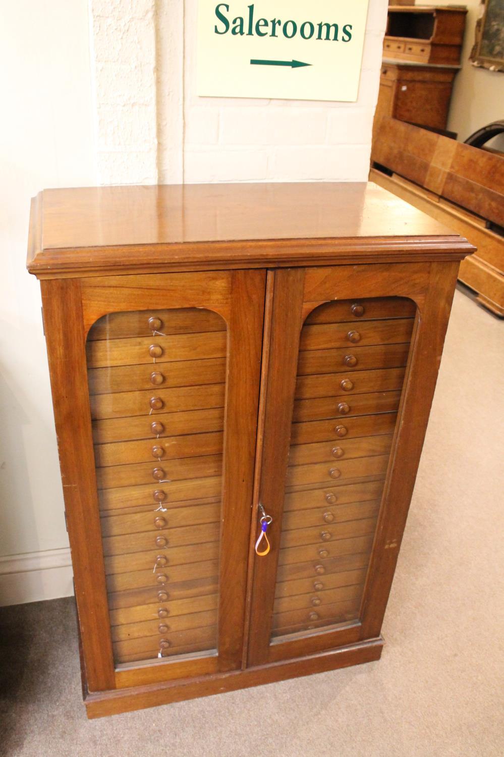 COLLECTORS CABINET BY WATKINS & DONCASTER - BUTTERFLIES & MOTHS a walnut collectors cabinet with - Image 2 of 23