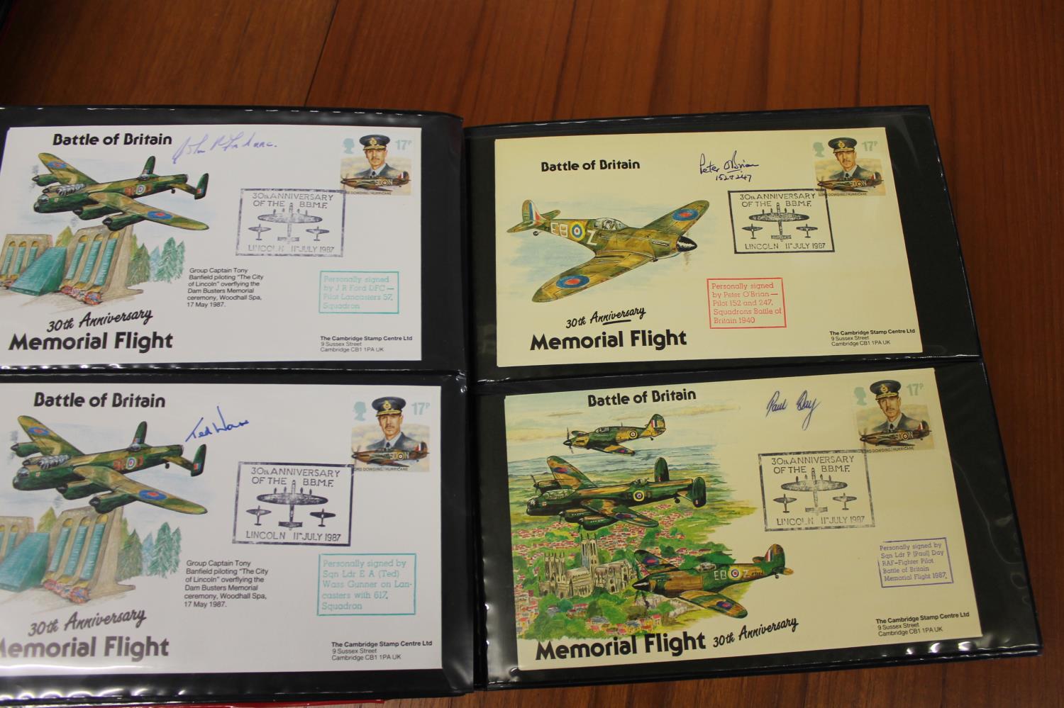 FIVE ALBUMS OF SIGNED FIRST DAY COVERS - AVIATION, MILITARY & OTHER EXAMPLES approx 435 covers in - Image 47 of 57