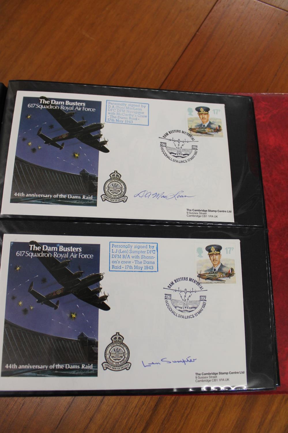FIVE ALBUMS OF SIGNED FIRST DAY COVERS - AVIATION, MILITARY & OTHER EXAMPLES approx 435 covers in - Image 20 of 57