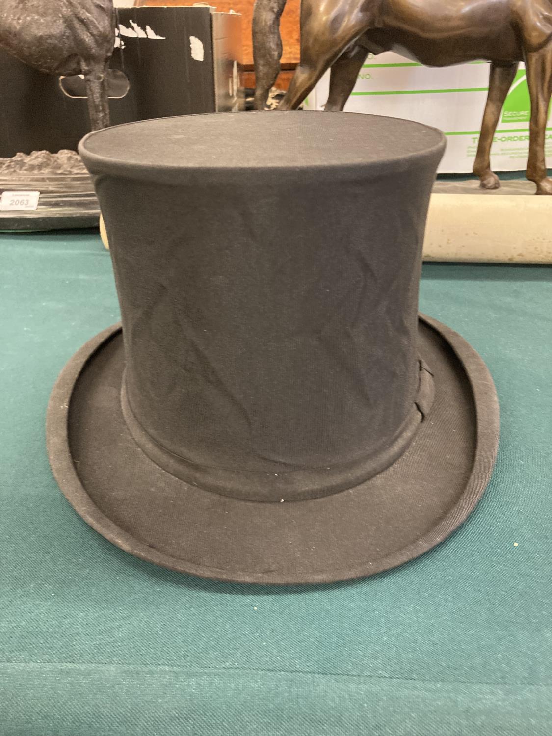 TOP HATS & BOWLER HAT including a black Top Hat by Lock & Co with box by the same maker, and a black - Image 18 of 20