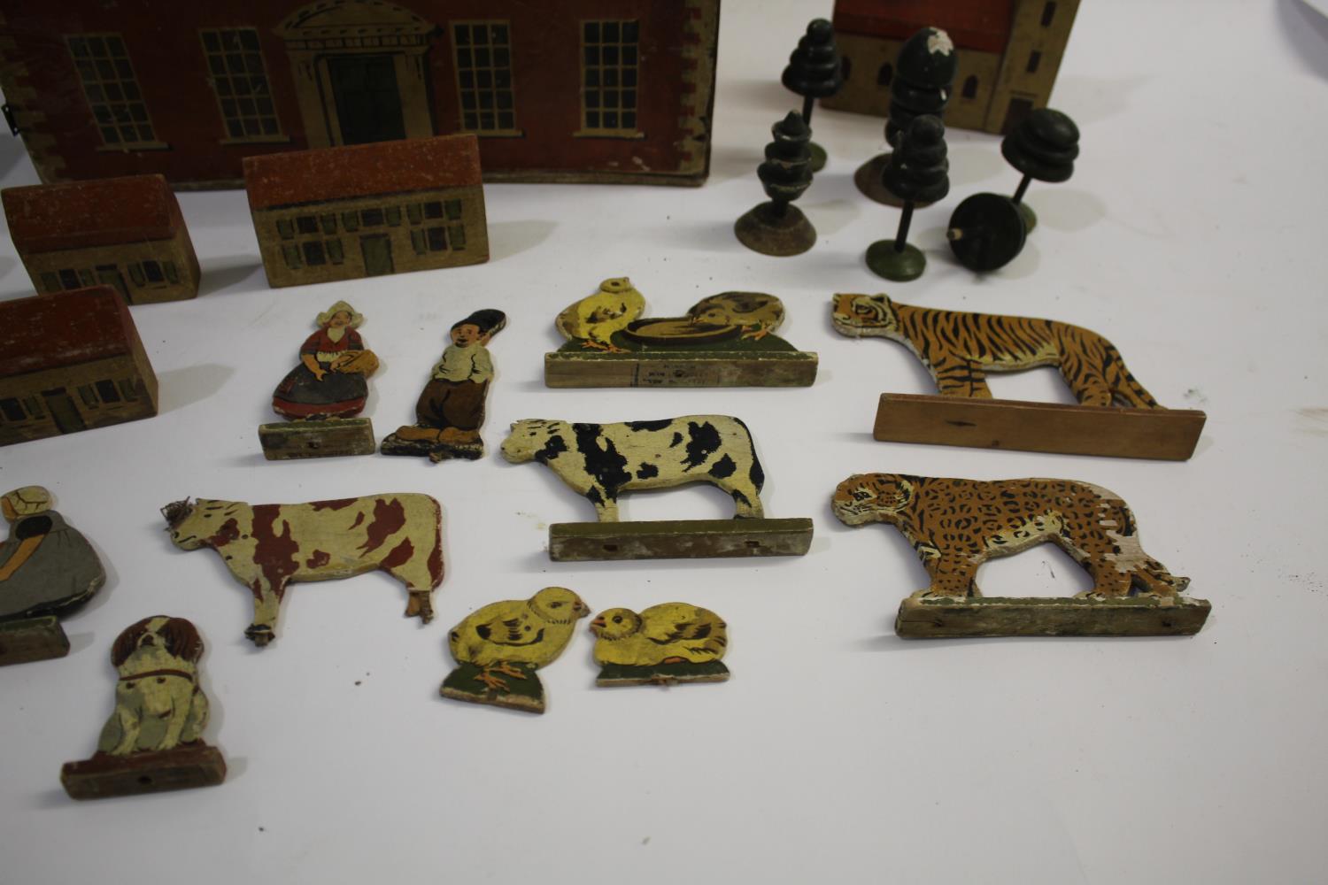 DOLLS HOUSE, MODEL BUILDINGS & ANIMALS - HARROW WAR REFUGEES TOY INDUSTRY an interesting wooden - Image 5 of 5