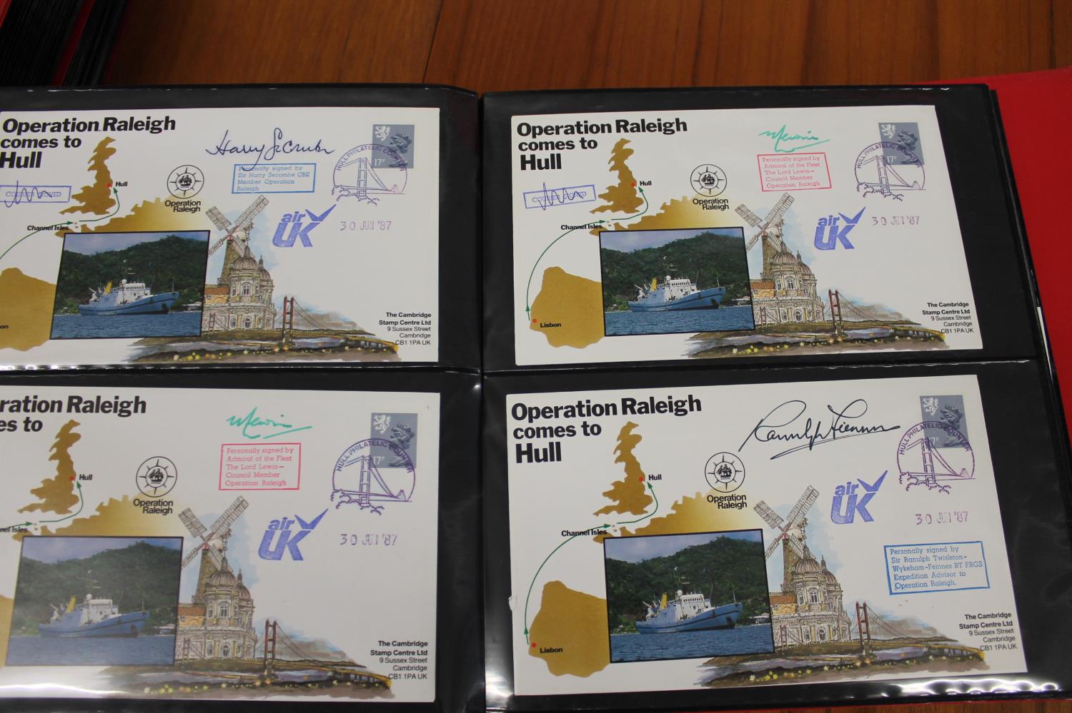 FIVE ALBUMS OF SIGNED FIRST DAY COVERS - AVIATION, MILITARY & OTHER EXAMPLES approx 435 covers in - Image 39 of 57