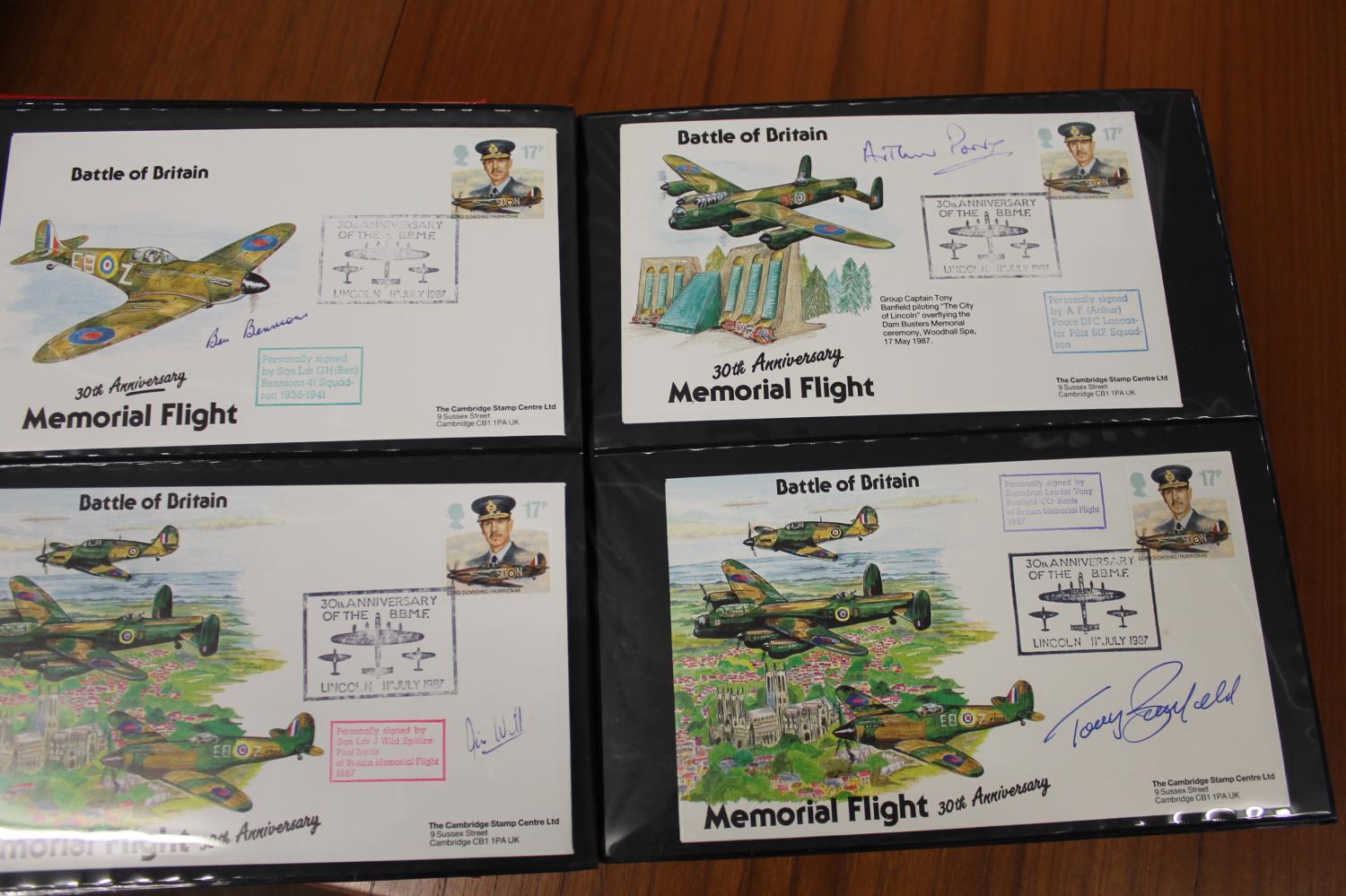 FIVE ALBUMS OF SIGNED FIRST DAY COVERS - AVIATION, MILITARY & OTHER EXAMPLES approx 435 covers in - Image 45 of 57