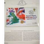 COIN COVERS - HALF SOVEREIGN an album of Coins Covers including a Great Britain Millennium Half
