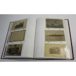 POSTCARD ALBUMS 4 albums with various postcards, including planes (Macchi 52, The Gloster, The
