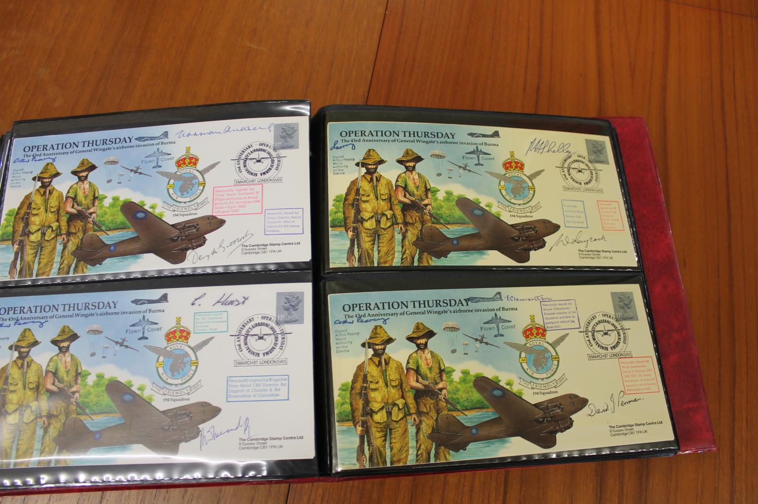 FIVE ALBUMS OF SIGNED FIRST DAY COVERS - AVIATION, MILITARY & OTHER EXAMPLES approx 435 covers in - Image 12 of 57