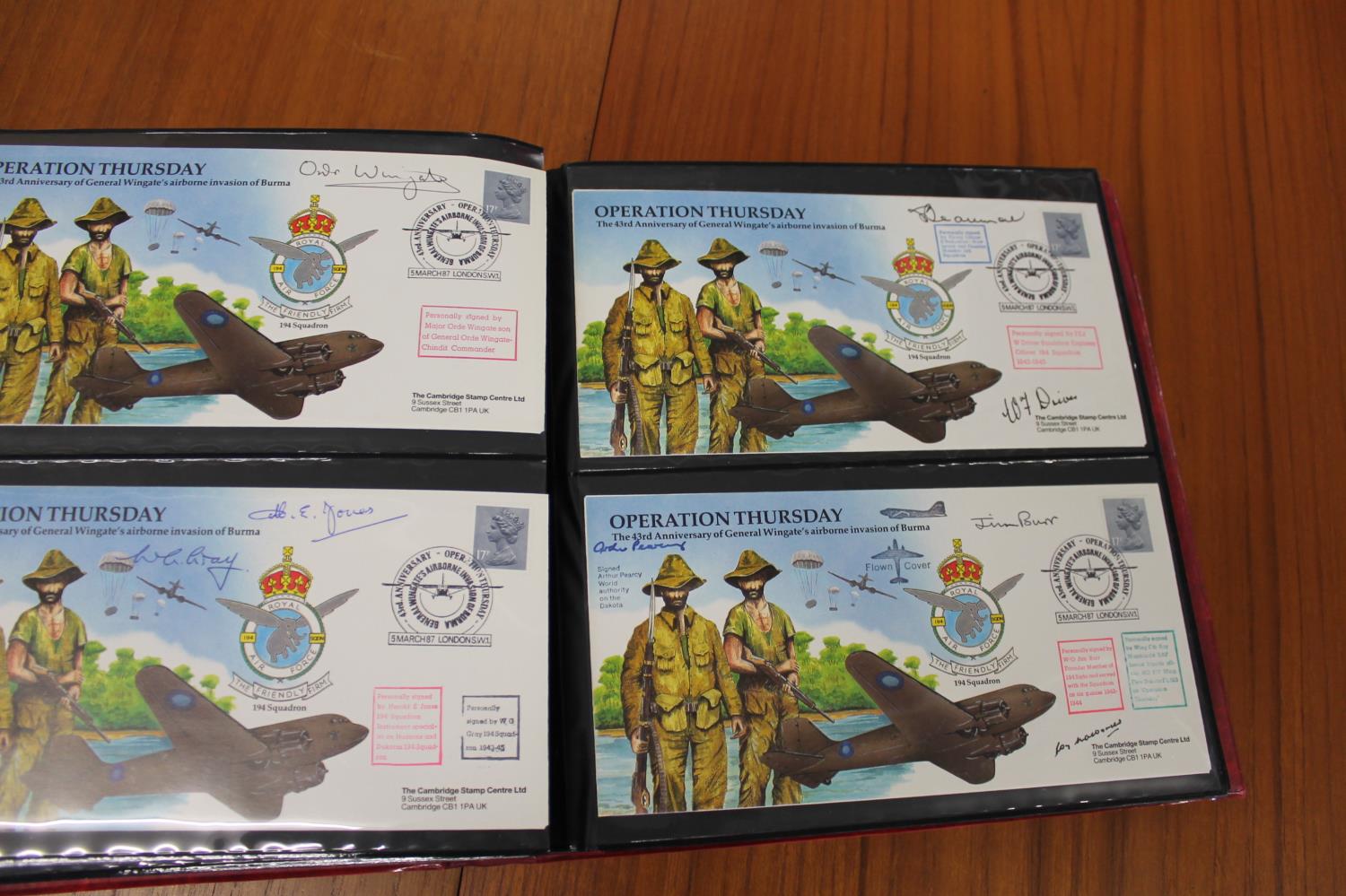 FIVE ALBUMS OF SIGNED FIRST DAY COVERS - AVIATION, MILITARY & OTHER EXAMPLES approx 435 covers in - Image 9 of 57