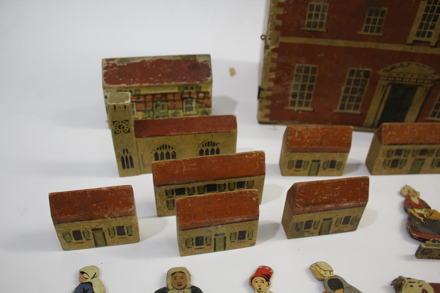 DOLLS HOUSE, MODEL BUILDINGS & ANIMALS - HARROW WAR REFUGEES TOY INDUSTRY an interesting wooden - Image 3 of 5