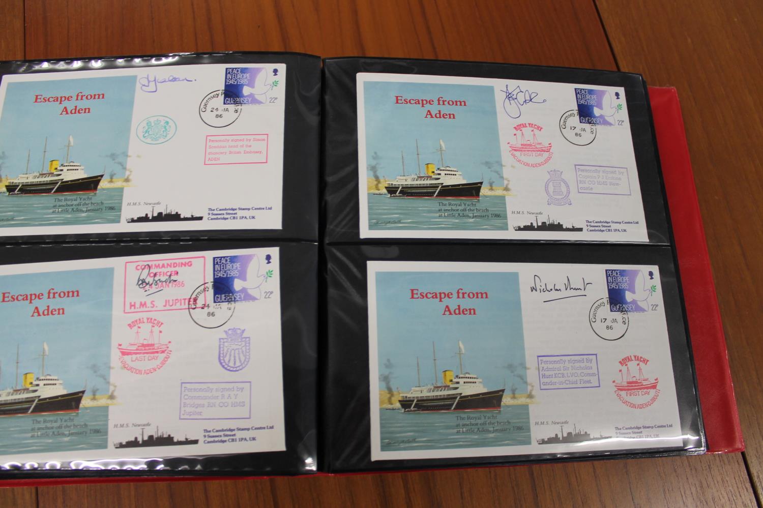FIVE ALBUMS OF SIGNED FIRST DAY COVERS - AVIATION, MILITARY & OTHER EXAMPLES approx 435 covers in - Image 30 of 57
