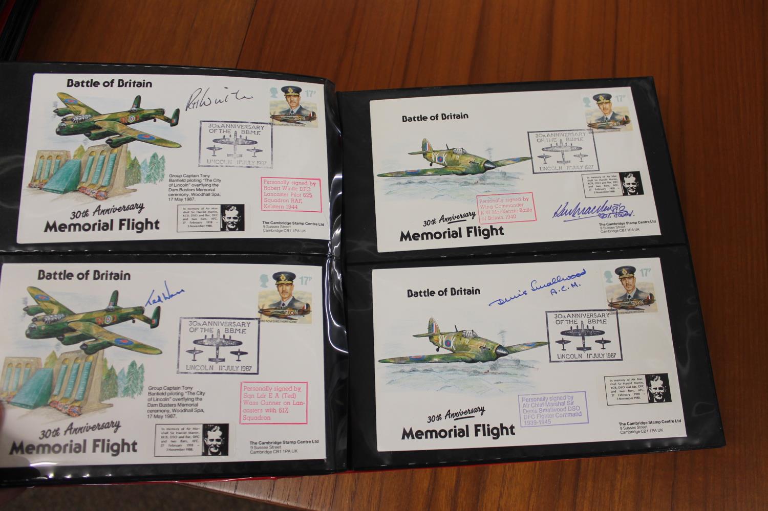 FIVE ALBUMS OF SIGNED FIRST DAY COVERS - AVIATION, MILITARY & OTHER EXAMPLES approx 435 covers in - Image 49 of 57