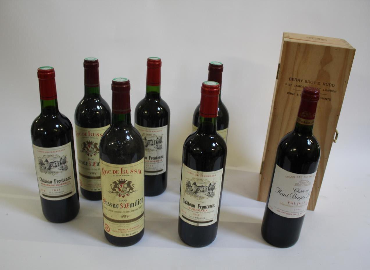 WINE - CHATEAU FRONTENAC 3 bottles of Chateau Frontenac Bordeaux Superieur, 2011, and 3 bottles of