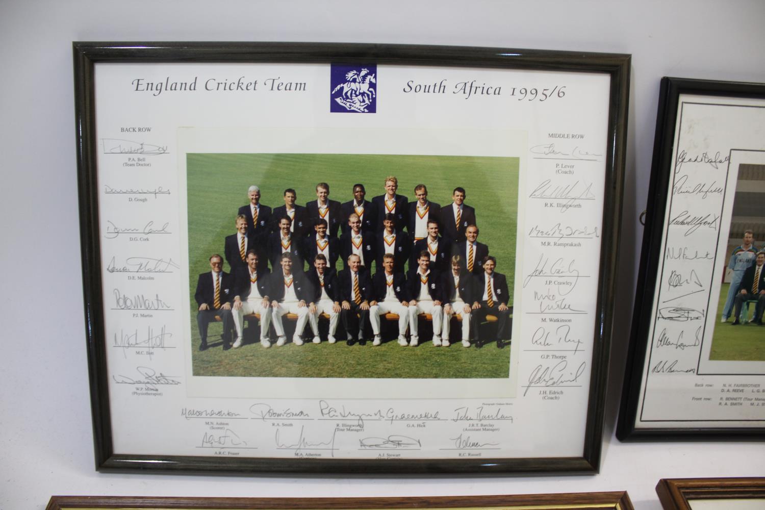 ENGLAND CRICKET - SIGNED TEAM PHOTOGRAPHS four signed framed team photographs of the England Cricket - Image 2 of 5