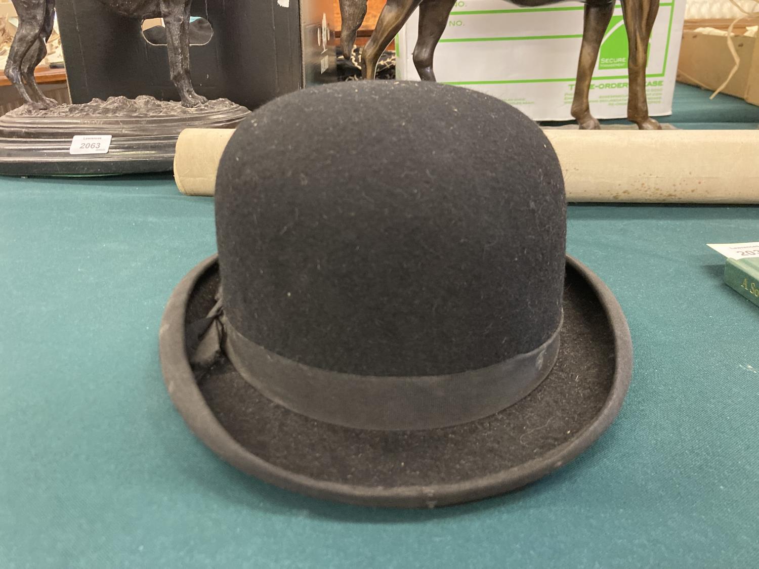 TOP HATS & BOWLER HAT including a black Top Hat by Lock & Co with box by the same maker, and a black - Image 12 of 20