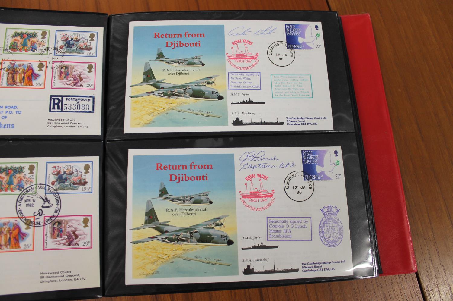 FIVE ALBUMS OF SIGNED FIRST DAY COVERS - AVIATION, MILITARY & OTHER EXAMPLES approx 435 covers in - Image 31 of 57
