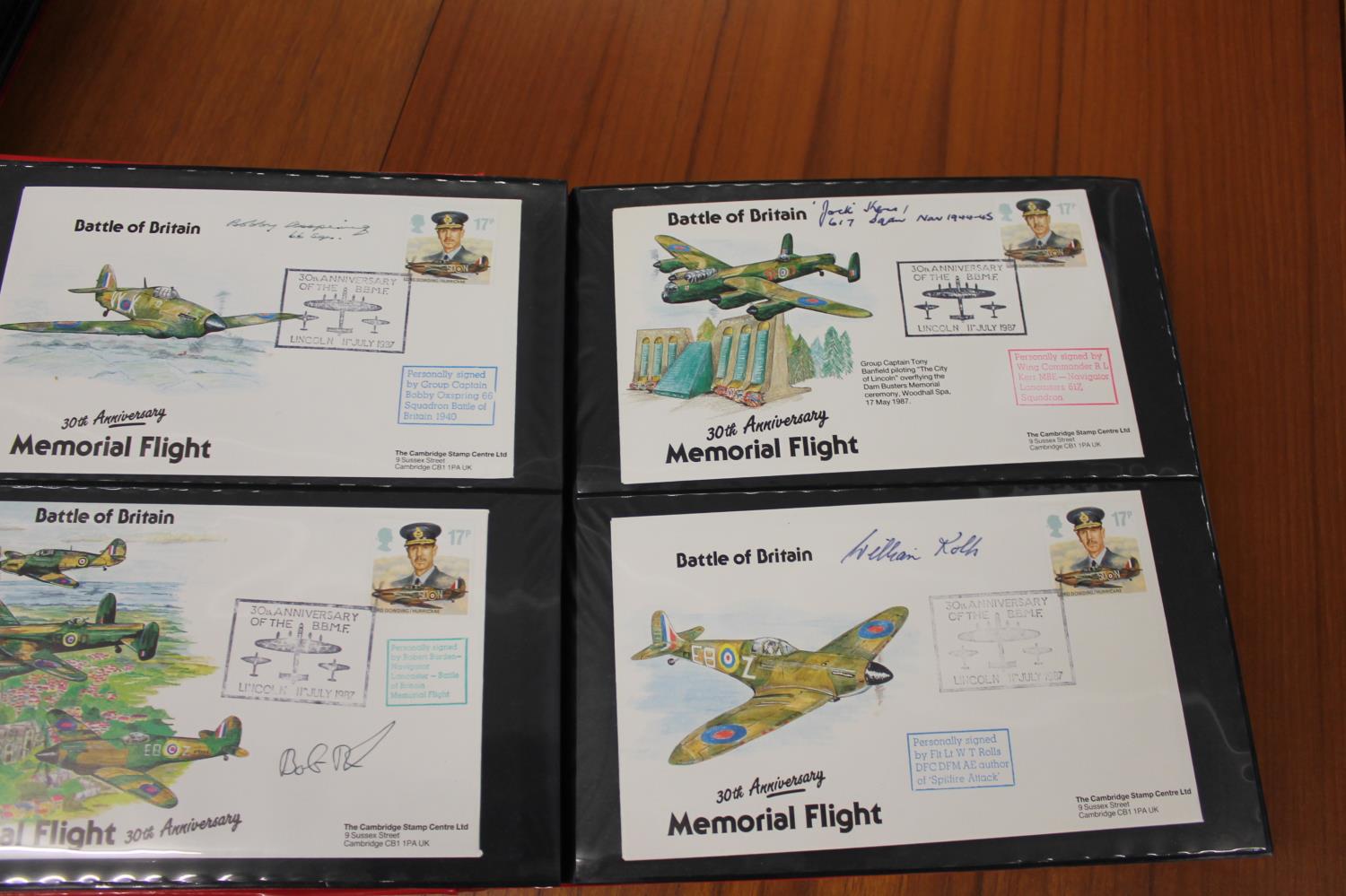 FIVE ALBUMS OF SIGNED FIRST DAY COVERS - AVIATION, MILITARY & OTHER EXAMPLES approx 435 covers in - Image 44 of 57