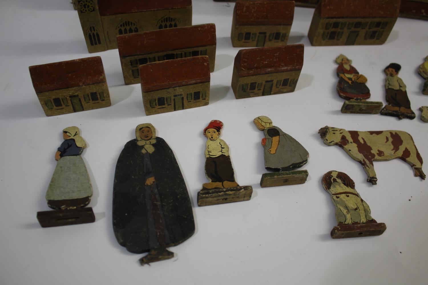 DOLLS HOUSE, MODEL BUILDINGS & ANIMALS - HARROW WAR REFUGEES TOY INDUSTRY an interesting wooden - Image 2 of 5