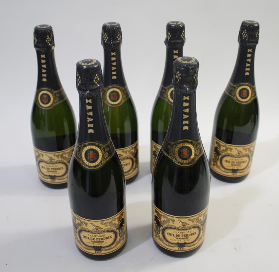 OEILL DE PERDRIX BRUT - CHAMPAGNE 6 bottles of Oeill De Perdrix Tradition Brut, 750ml bottles. (6)