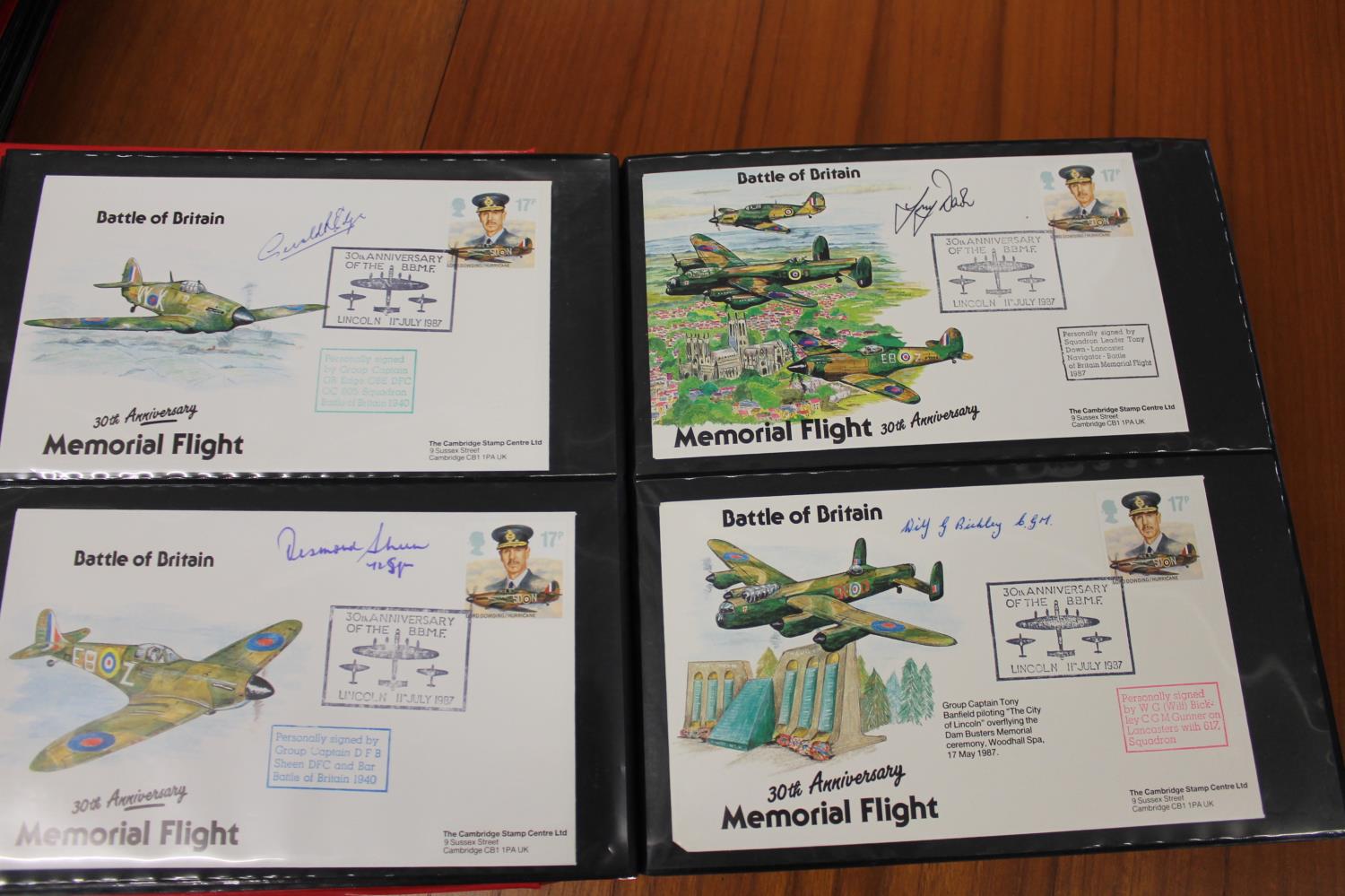 FIVE ALBUMS OF SIGNED FIRST DAY COVERS - AVIATION, MILITARY & OTHER EXAMPLES approx 435 covers in - Image 42 of 57