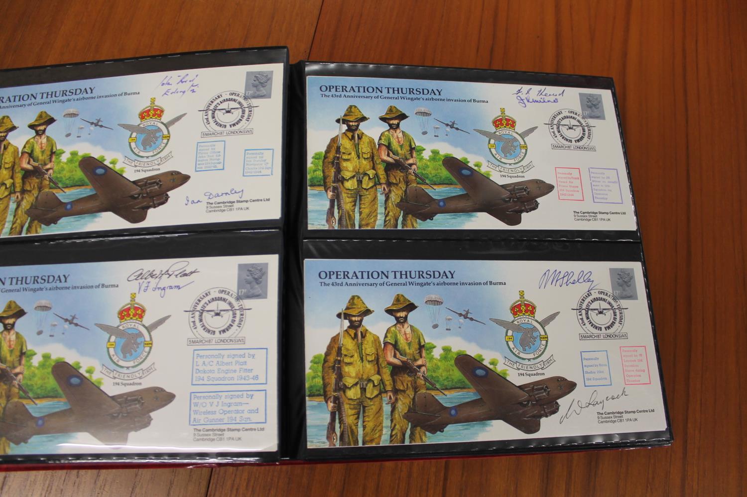 FIVE ALBUMS OF SIGNED FIRST DAY COVERS - AVIATION, MILITARY & OTHER EXAMPLES approx 435 covers in - Image 6 of 57