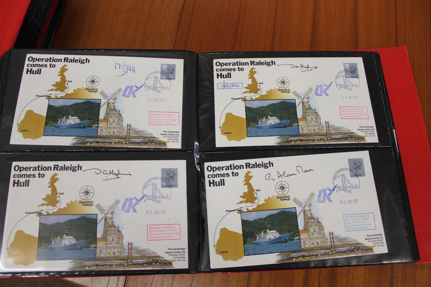 FIVE ALBUMS OF SIGNED FIRST DAY COVERS - AVIATION, MILITARY & OTHER EXAMPLES approx 435 covers in - Image 38 of 57