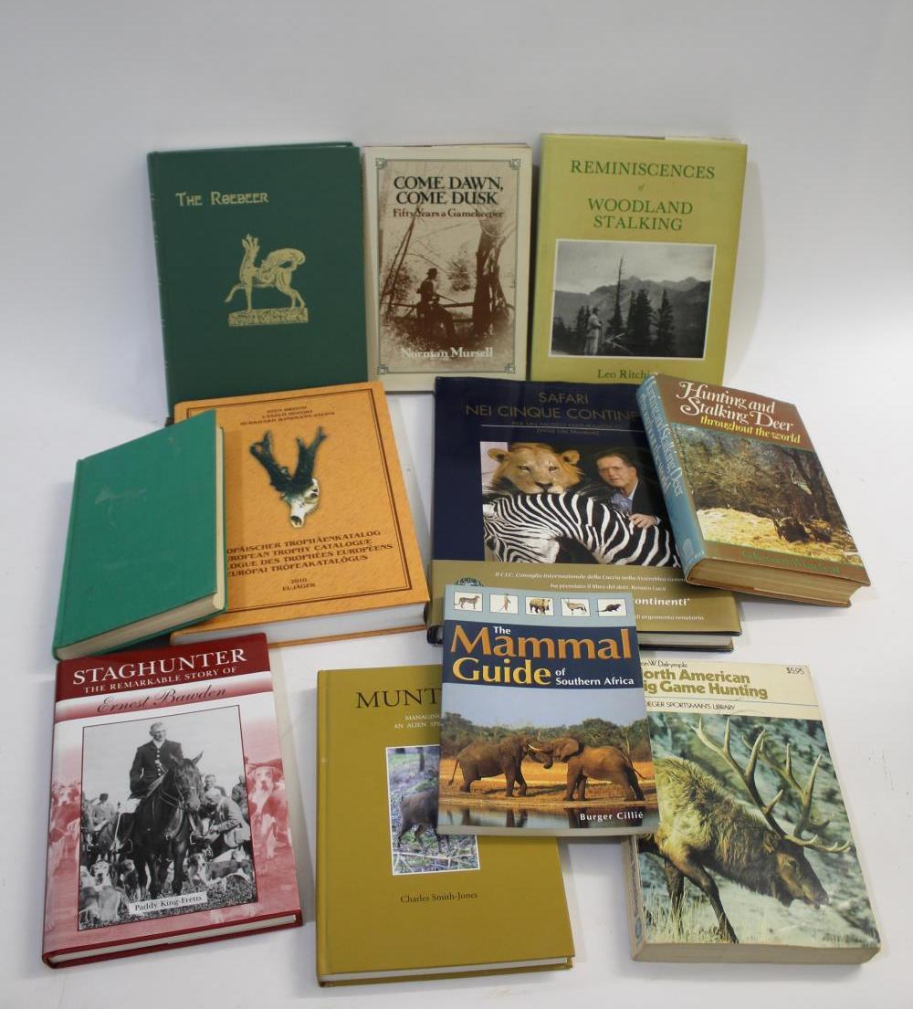 GAME HUNTING & FIELD SPORTS BOOKS a mixed lot including Safari Nei Cinque Continenti, The Roedeer