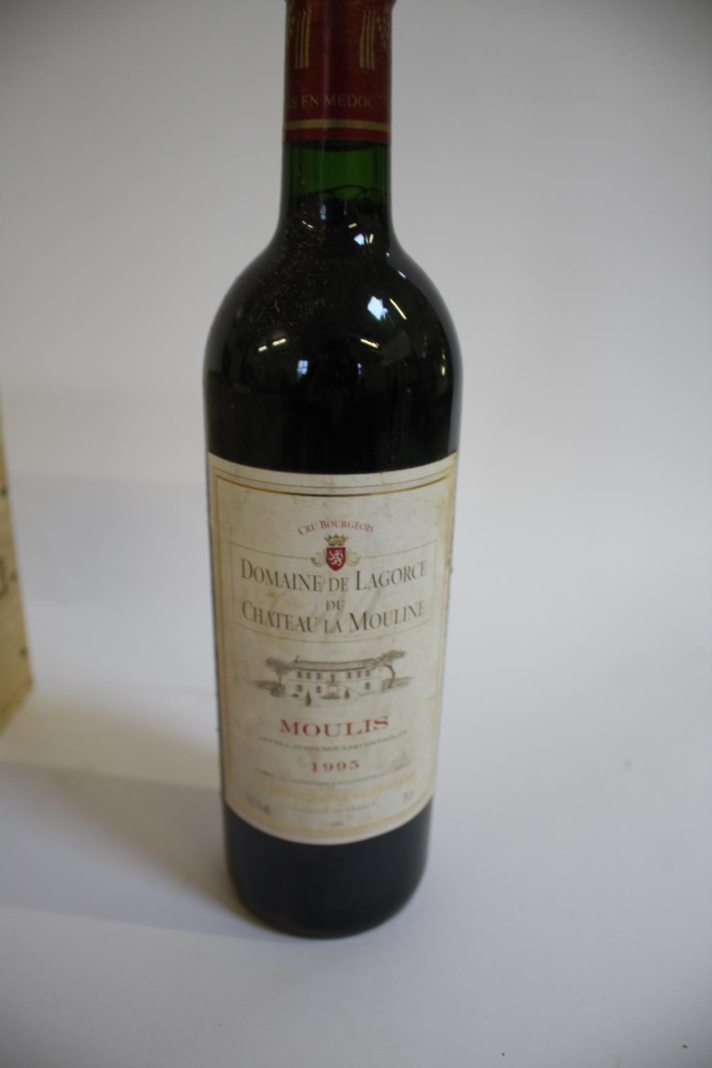 WINE - DOMAINE DE LAGORCE 6 bottles of Domaine De Lagorce, Chateau La Mouline, 1995, in part of - Image 2 of 2