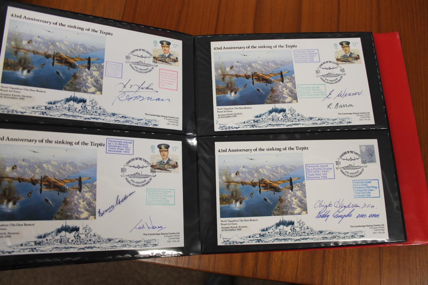 FIVE ALBUMS OF SIGNED FIRST DAY COVERS - AVIATION, MILITARY & OTHER EXAMPLES approx 435 covers in - Image 55 of 57