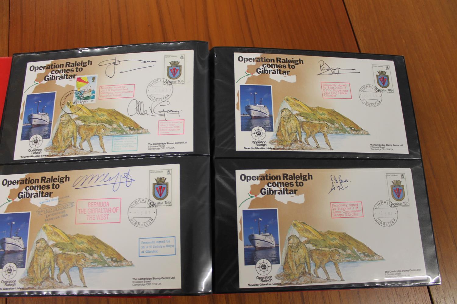 FIVE ALBUMS OF SIGNED FIRST DAY COVERS - AVIATION, MILITARY & OTHER EXAMPLES approx 435 covers in - Image 26 of 57