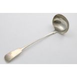 A SCOTTISH PROVINCIAL FIDDLE PATTERN SOUP LADLE initialled "I", by George Booth of Aberdeen (G,B,A,