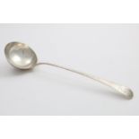 A GEORGE III SCOTTISH SOUP LADLE Old English pattern, engraved with the initial "K" below a Baron'