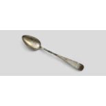 A SCOTTISH PROVINCIAL MASKING SPOON with a twist in the lower stem, initialled "AJG", by John