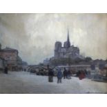 ALEXANDER BROWNLIE DOCHARTY (1862-1940) NOTRE DAME, PARIS Signed and dated 94, oil on canvas 32 x