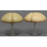 PAIR OF ITALIAN 'QUADRIFOGLIO' RETRO TABLE LAMPS by Gae Aulenti for Harvey Guzzini, the large