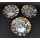 FORNASETTI PLATES - GRANDI MAESTRI three Grandi Maestri plates with depictions of Verdi, Bellini and