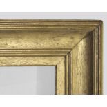A LARGE GILDED OAK FRAME with a deep hollow and moulded borders To fit 142.5 x 102.5cm. approx. ++