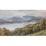 HARRY SUTTON PALMER (1854-1933) A LAKE SCENE, POSSIBLY IN THE TROSSACHS Signed, watercolour 30 x