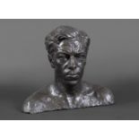 FRANTA BELSKY (1921-2000) - LARGE BRONZE BUST OF CECIL DAY-LEWIS a large bronze shoulder length bust