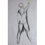 •JOHN SKEAPING, RA (1901-1980) STUDY OF A BALLET DANCER Coloured crayons 59 x 39cm. Provenance: