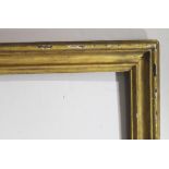 A LARGE FRENCH CARVED GILTWOOD FRAME Probably 18th Century To fit 202 x 166cm.approx. ++ Some losses