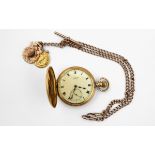AN 18CT GOLD FULL HUNTING CASED POCKET WATCH BY W.A. PERRY & CO., NEW ST, BIRMINGHAM the signed