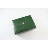 TWO GREEN LEATHER BOXES WRISTWATCH BOXES BY ROLEX together with two other wristwatch boxes by Rolex