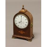 A COMMEMORATIVE MAHOGANY MANTEL CLOCK, no.98/2000, commemorating the Royal Wedding of HRH Prince