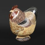 ROSEMARY WREN (1922-2013) - LARGE OXSHOTT POTTERY COCKEREL. (d) A large glazed and painted pottery