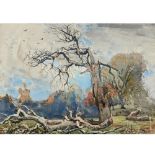 ARTHUR HENRY KNIGHTON HAMMOND (1875-1970). DEAD TREES. (d) Signed, watercolour over traces of pencil